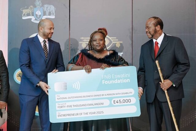 We are proud to celebrate Nomcebo Dlamini, awarded the Entrepreneur of the Year 2025 – Outstanding Business Owned by a Person with a Disability, receiving her prize directly from His Majesty King Mswati III at the EYA Gala Night.

His Majesty’s presence at the event highlighted the national importance of entrepreneurship and the critical role MSMEs play in shaping Eswatini’s economic growth. But for us, this moment carries an even deeper significance: it shines a much-needed spotlight on the inclusion of people living with disabilities within the entrepreneurial and sustainability landscape.

For Vukani BoMake, this moment reinforces our mandate: to ensure rural women, youth, and persons with disabilities have access to skills, opportunity, and the growing green economy. Nomcebo’s win shines a light on what becomes possible when talent meets the right support.

This is what it looks like when inclusion drives impact.
This is what it looks like when women rise — and carry a greener future with them.

💛 Congratulations, Nomcebo. Your journey lights the path for many.